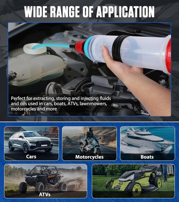 MRCARTOOL 1.5 Liters Oil Extractor Pump