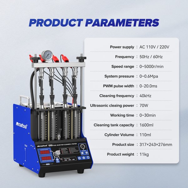 MRCARTOOL V209 GDI Fuel Injector Cleaner 4-Cylinder Gasoline Outboard Motor