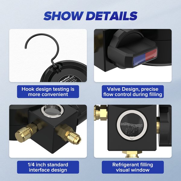MRCARTOOL L201 24-REFRIGERANT MODEL DIGITAL MANIFOLD GAUGE