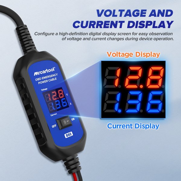 MRCARTOOL B80 Automotive Memory Saver 12V OBD Interface
