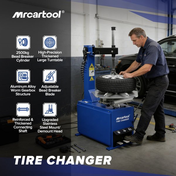 MRCARTOOL 112 Semi-Automatic Tire Changer Machine (10″–24″)