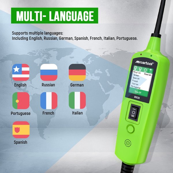 MRCARTOOL B530 Automotive Circuit Tester With LED Display