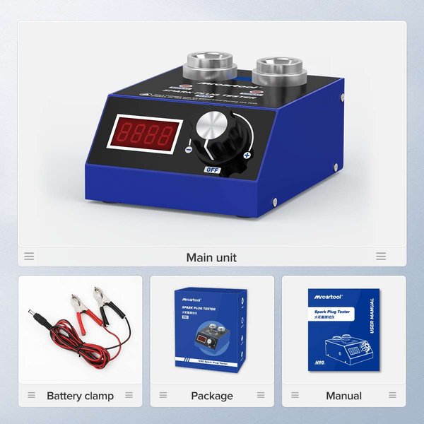 MRCARTOOL H90 Spark Plug Tester Tool Dual Hole