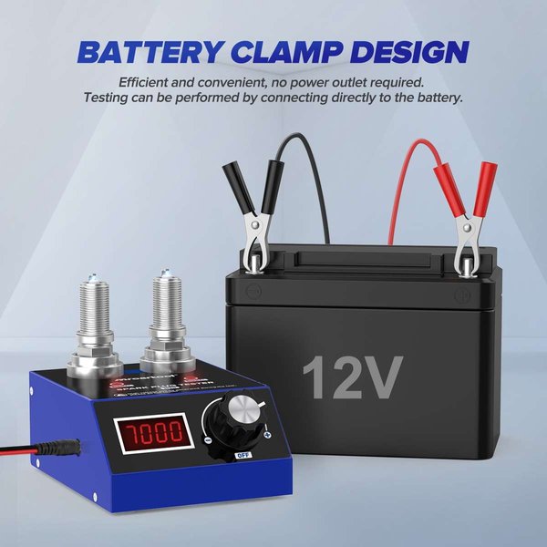 MRCARTOOL H90 Spark Plug Tester Tool Dual Hole