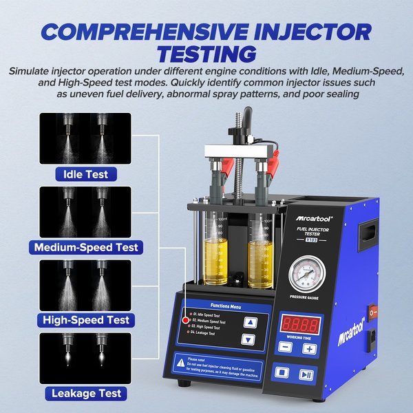MRCARTOOL V103 Fuel Injector Tester, 4 Modes Diagnostic Machine