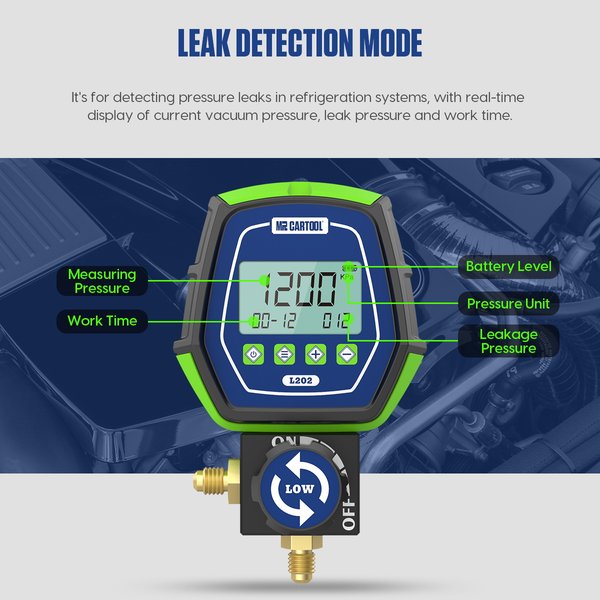 MRCARTOOL L202  Refrigerant Gauges air conditioning gauges