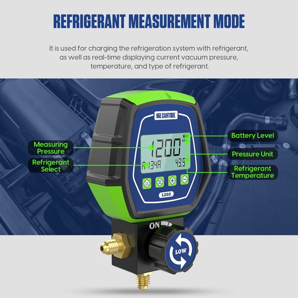 MRCARTOOL L202  Refrigerant Gauges air conditioning gauges