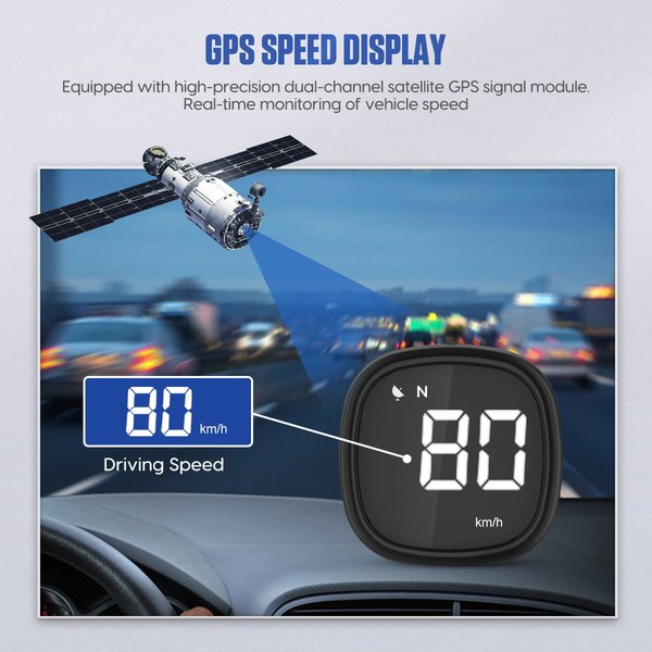 MRCARTOOL M30 OBD GPS Head-Up Display Car Speedmeter KMH & MPH Mini Usb Speedometer