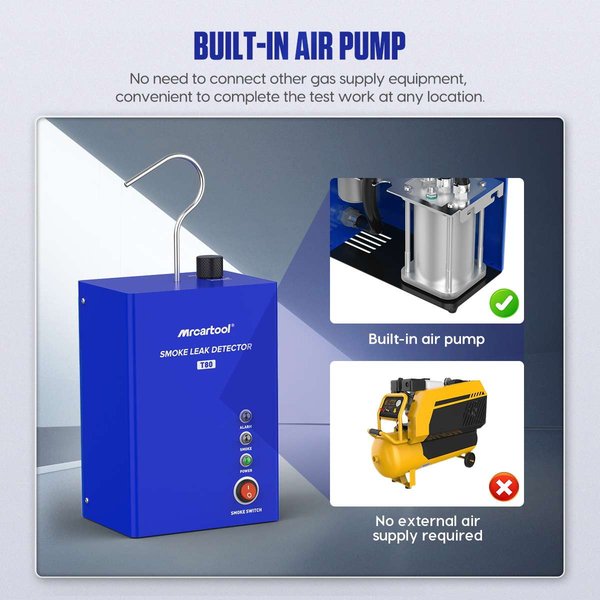 Automotive Smoke Leak Tester Evap Leak Tester MRCARTOOL T80