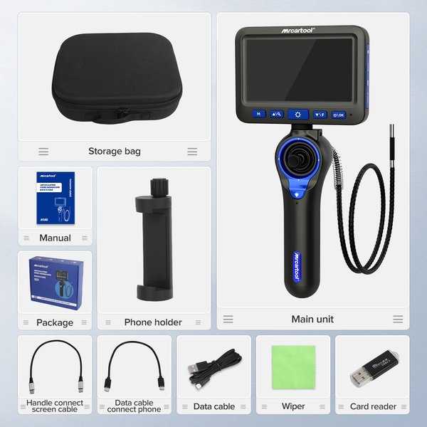 N180 Borescope Cylinder Inspection 360° Waterproof Endoscope Camera