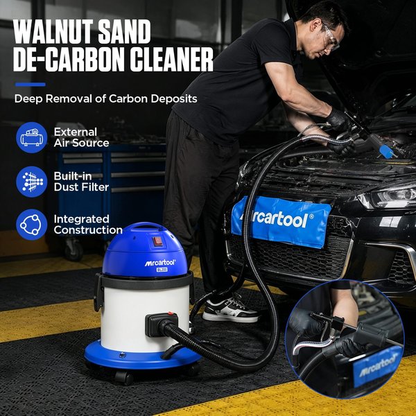 BL200 Walnut shell Sand Blaster For Carbon Deposits Cleaning