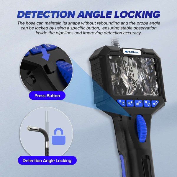 MRCARTOOL N150 210° Articulating Borescope 6.2mm Flexible Borescope
