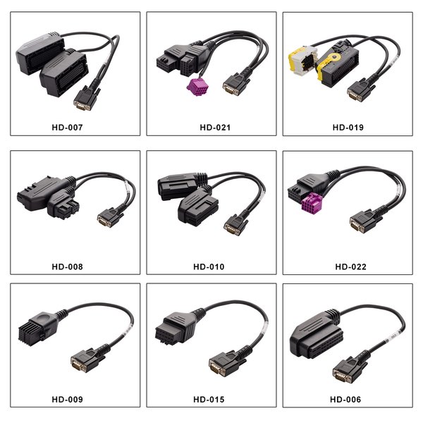 OBDSTAR ECU MASTER C Configuration HD Series Dedicated Extension Cable Set 19 Pieces of Cables