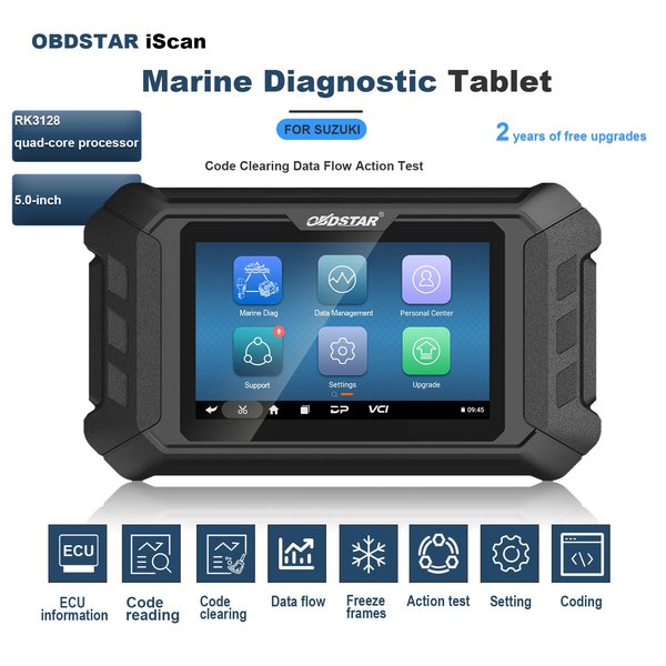 2 Years Free Update [US Ship] OBDSTAR iScan SUZUKI Marine Diagnostic Tool Support Data Flow Action Test