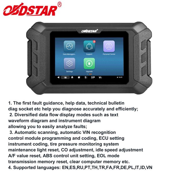 [US Ship] OBDSTAR iScan Moto Guzzi Motorcycle Tool Support Diagnosis and Key Programming for Some Models up to 2025