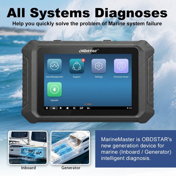 2 Years Free Update OBDSTAR MarineMaster C+D Version Marine Diagnostic Tool for Inboard & Generator