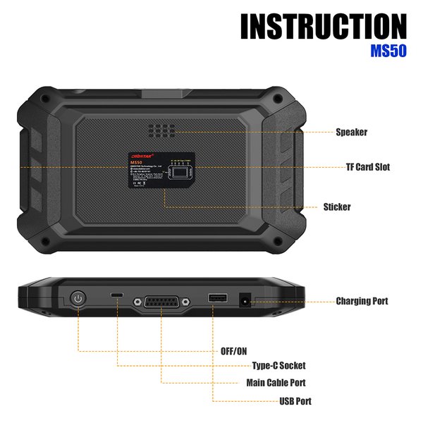OBDSTAR MS50 STD Motorcycle Scanner Motorcycle Diagnostic Tool Standard Version