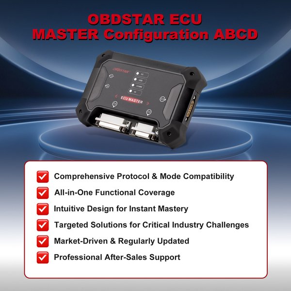 [US/ EU Ship] OBDSTAR ECU MASTER A+B+C+D Full Version for Passenger Car & EV & Motorcycle & Truck & Tractor ECM/ TCM/ BCM Clone