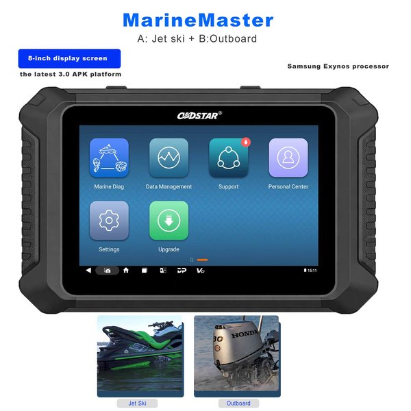 2 Years Free Update OBDSTAR MarineMaster A+B Version Marine Diagnostic Tool for Jet Ski & Outboard