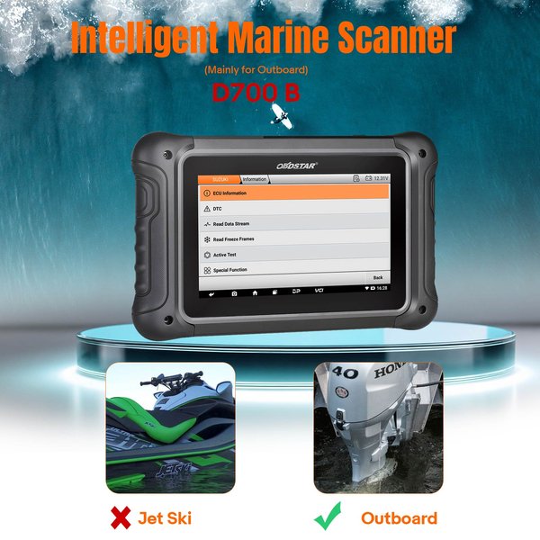 [US Ship] OBDSTAR D700 B Outboard Scanner for Mercury/ Parsun/ Envinrude