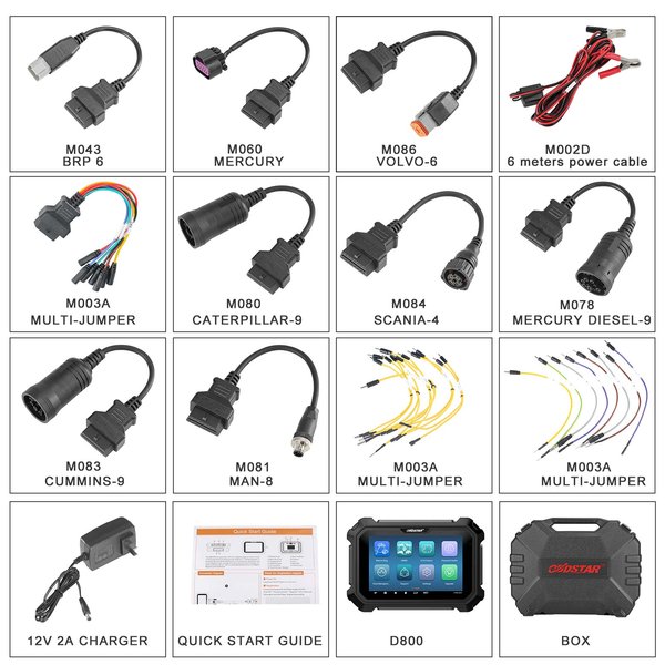 [US Ship] OBDSTAR D800 A+B+C+D Full Configuration Marine Diagnostic Tool for Jet Ski/ Outboard/ Inboard/ Generator