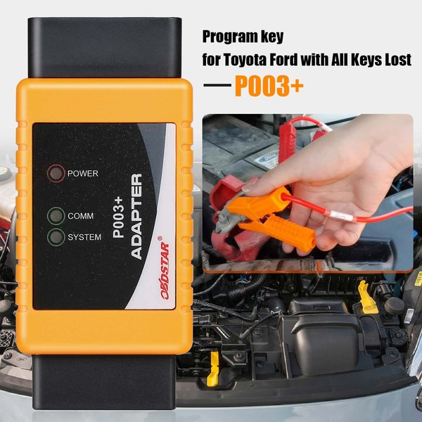 OBDSTAR P003+ Adapter Full Package with TOYOTA 8A Cable + Ford All Key Lost Cable Work with X300 DP Plus/ X300 PRO4/ MS80
