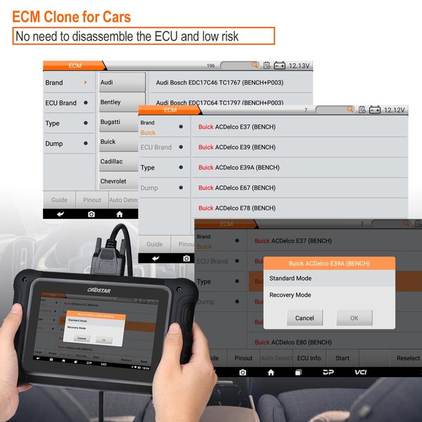 [Two Softwares] OBDSTAR DC706 ECU Tool D/ E/ F Version for Car and Motorcycle ECM/ TCM/ BODY Clone by OBD or BENCH
