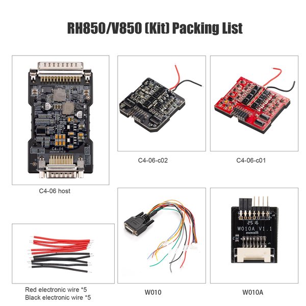 [US/ EU Ship] OBDSTAR RH850/V850 C4-06 Adapter for X300 Classic G3/ Keymaster G3/ P50/ DC706/ ECU MASTER