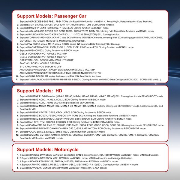 [US/ EU Ship] OBDSTAR ECU MASTER A+B+C+D Full Version for Passenger Car & EV & Motorcycle & Truck & Tractor ECM/ TCM/ BCM Clone