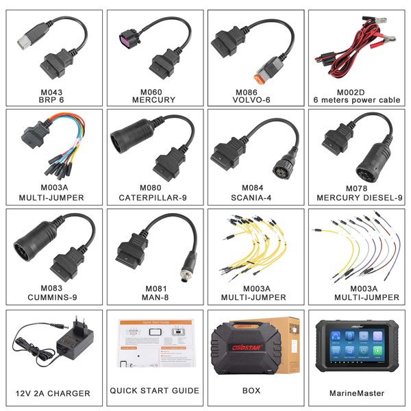 2 Years Free Update [US Ship] OBDSTAR MarineMaster A+B+C+D Full Version Marine Diagnostic Tool for Jet Ski/ Outboard/ Inboard/ Generator