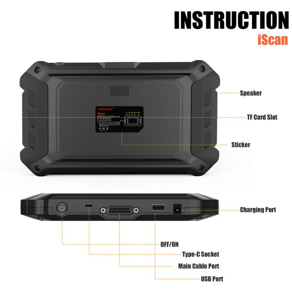 [US/ EU Ship] OBDSTAR iScan DUCATI with M041 Cable Support Some Models up to 2025 Ducatis for Diagnose & Key Programming & Service Light Reset