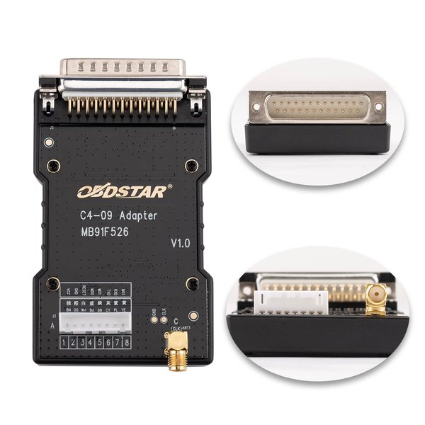 [US/ EU Ship] OBDSTAR C4-09 (MB91F526) Adapter Kit for X300 Classic G3/ Keymaster G3/ DC706