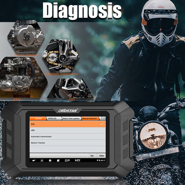 OBDSTAR MS50 STD Motorcycle Scanner Motorcycle Diagnostic Tool Standard Version