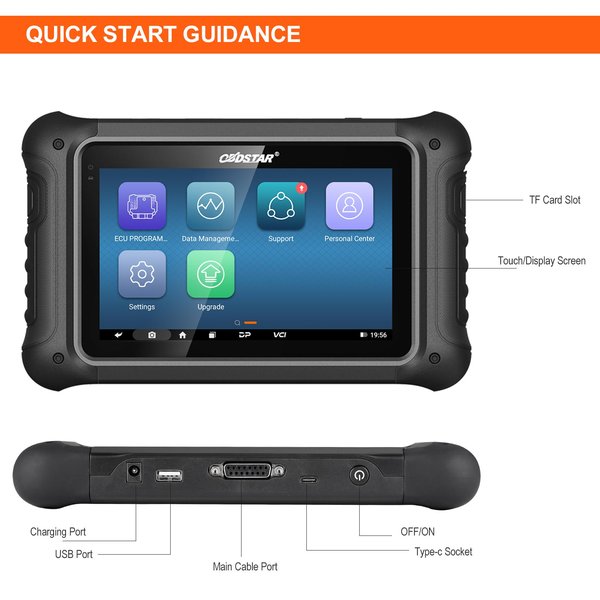 OBDSTAR DC706 ECU Tool A/ B/ C Version for Car and Motorcycle ECM/ TCM/ BODY Clone by OBD or BENCH