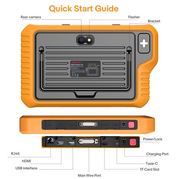 [US/ EU/ UK Ship] OBDSTAR X300 Classic G3/ Key Master G3 with Airbag Reset License Support Key Programming/ Airbag & Battery & SAS Reset