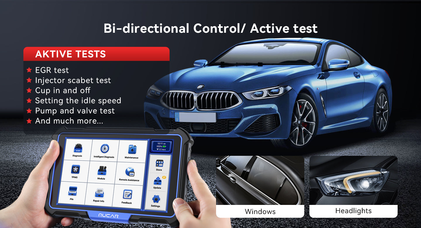 MUCAR VO8 bi-directional control and active tests