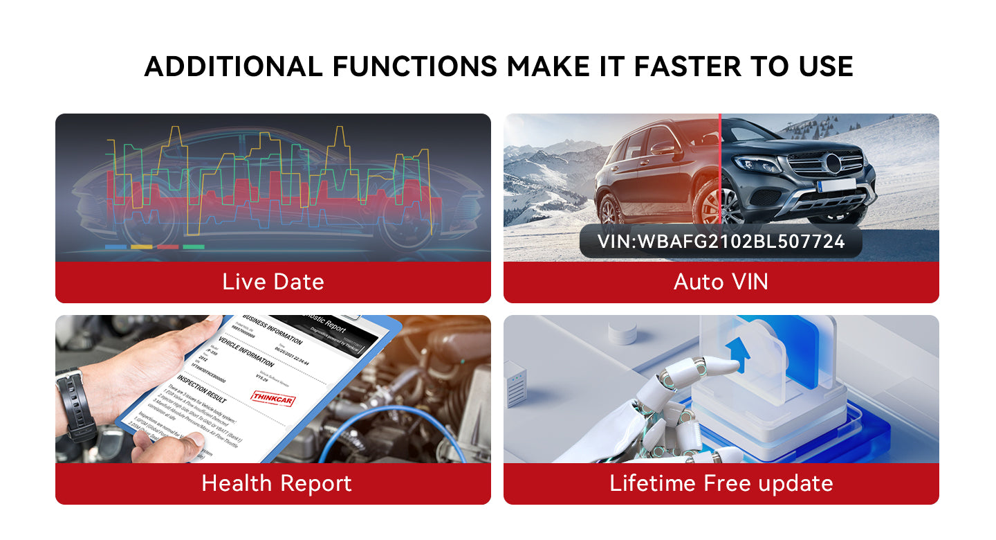 ThinkScan Plus S7 live data, Auto VIN and health report