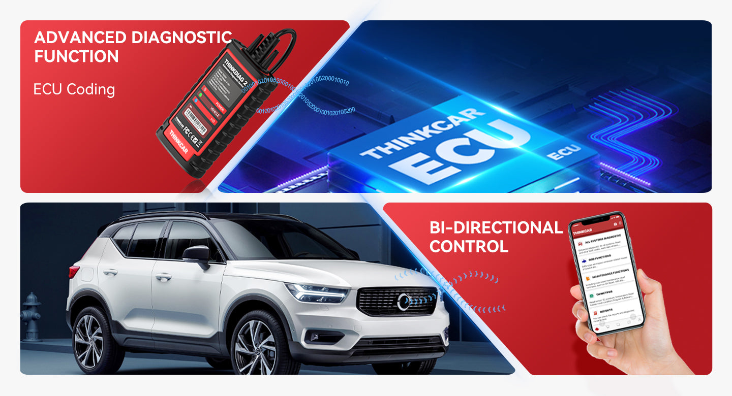 THINKDIAG 2 dongle for ECU coding and phone app for bidirectional control