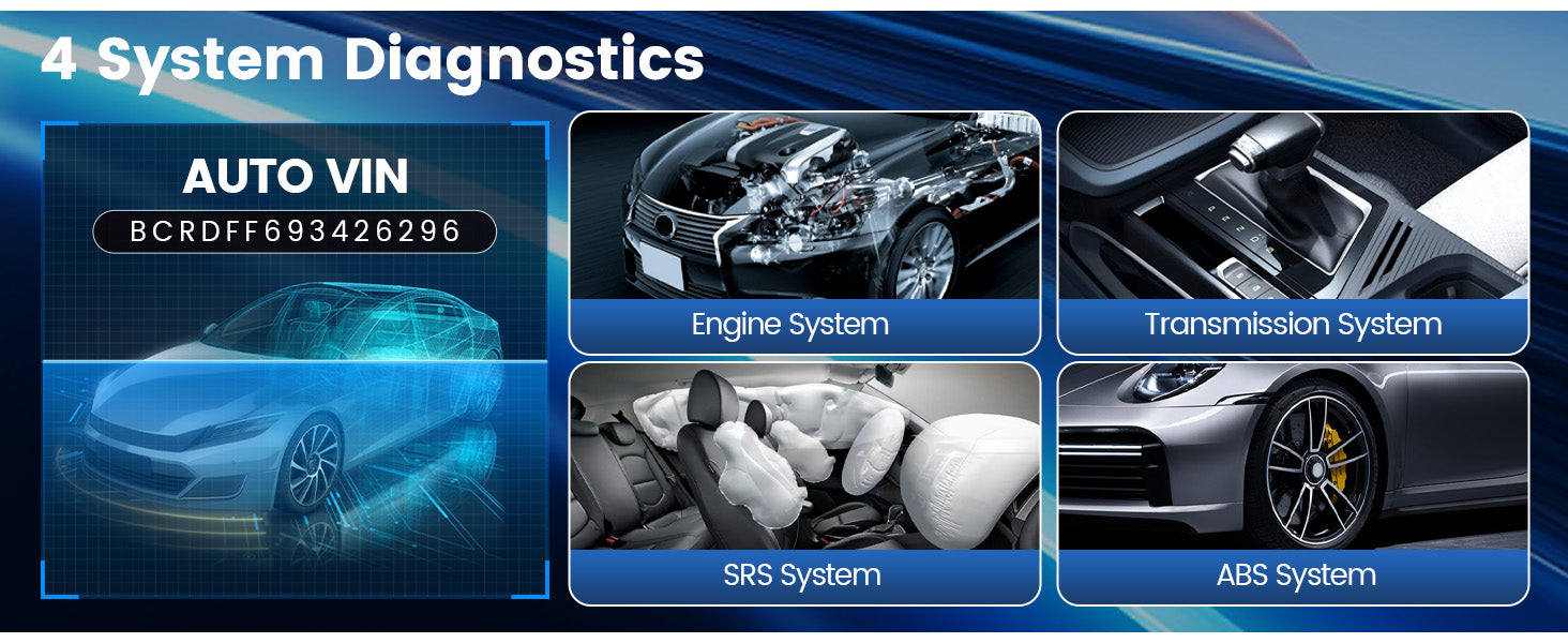 MUCAR CS4 auto VIN and engine, transmission, SRS and ABS diagnostics
