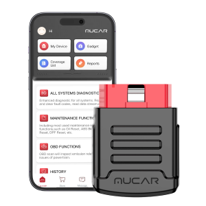 MUCAR BT200 Bluetooth OBD2 Scanner with Full-System Diagnostics & Reset Services