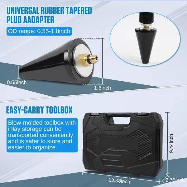Coolant Vacuum Refill Kit Time-saving Vacuum Coolant Refill Kit Well-sealed Cooling System Vacuum Purge & Refill Kit with Pressure Gauge