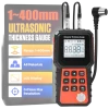 Ultrasonic Thickness Gauge Industrial Range 0.04-15.75"(1-400mm) for All Materials, Steel, Plastic, Glass, Aluminum, Copper, Metal Thickness Tester, 2.4" LCD Display (All Materials)