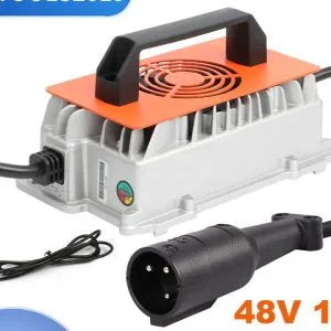 CMTOOL 48V 18A Golf Cart Smart Battery Charger for Club Car with OBC Bypass Leads