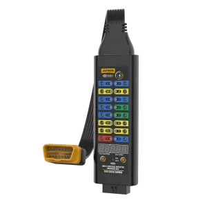 AUTOOL Premium 16-Pin OBD2 Breakout Box with Live Voltage Display & 120Ω Mode
