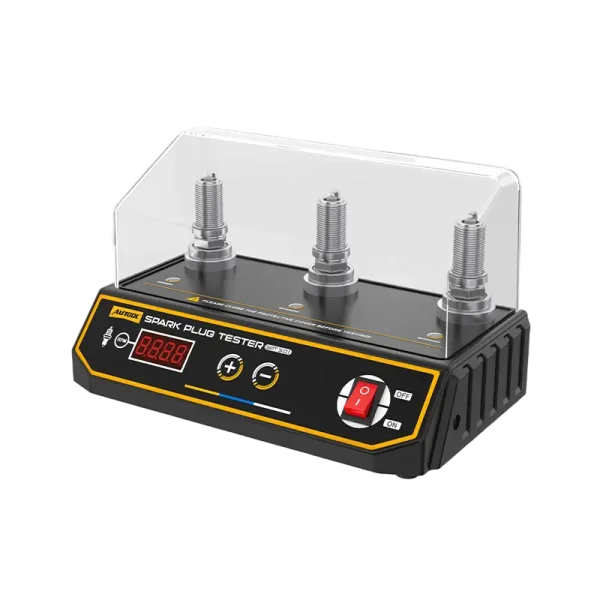 AUTOOL SPT301 3-Socket Digital Spark Plug Tester, 200–9000 RPM