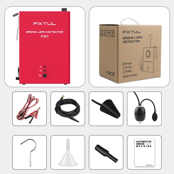 FXTUL Smoke Machine EVAP Leak Vacuum Diagnostics Smoke Detector for All Vehicles | Economy Repair | Dual Mode