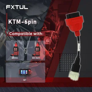 FXTUL KTM 6-Pin Motorcycle Diagnostic Cable for M4-Asia/M4-EU/M7