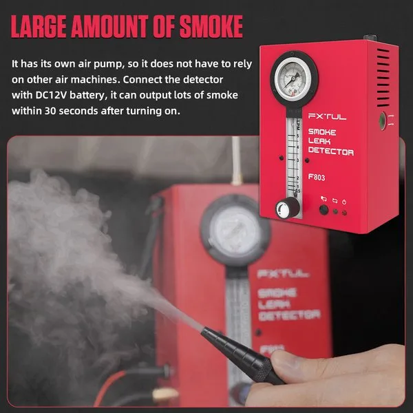FXTUL Smoke Machine EVAP Leak Vacuum Diagnostics Smoke Detector for All Vehicles | Economy Repair | Dual Mode