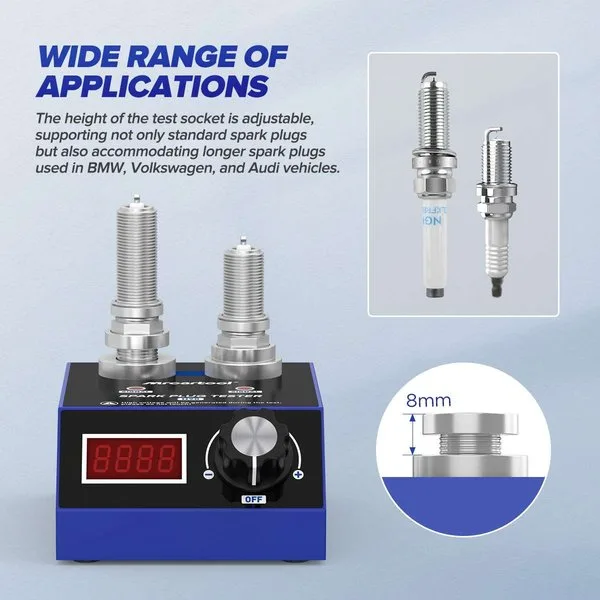 MRCARTOOL H90 Spark Plug Tester Tool Dual Hole
