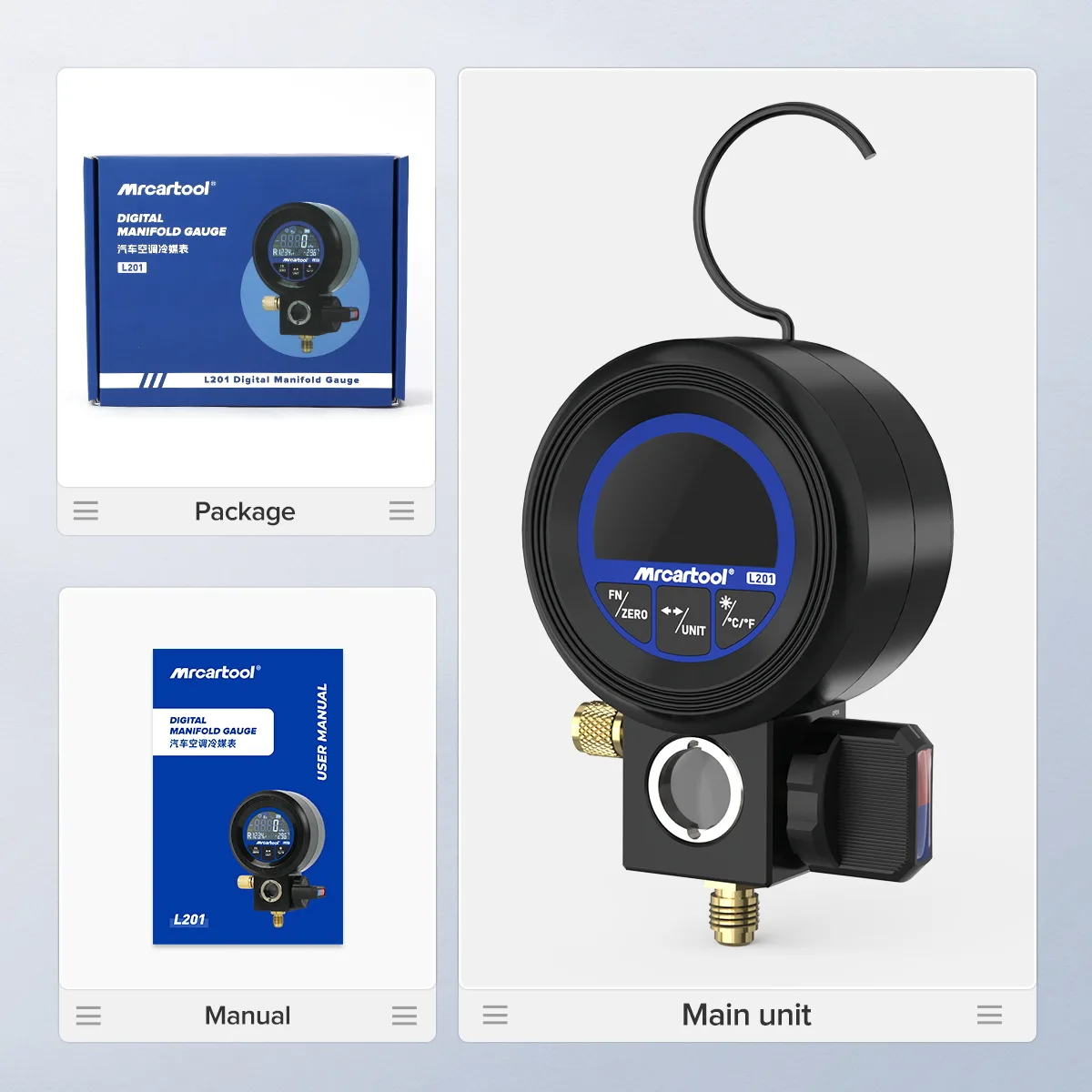 MRCARTOOL L201 main unit, user manual and retail box
